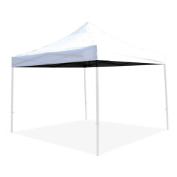 TOIT TENTE PLIANTE PRO 3X3M BLANC