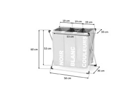 Panier A Linge 3 Compartiments