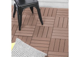 Dalles clipsables effet bois 30X30cm X5 