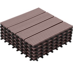 Dalles clipsables effet bois 30X30cm X5 