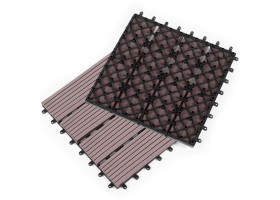 Dalles clipsables effet bois 30X30cm X5 