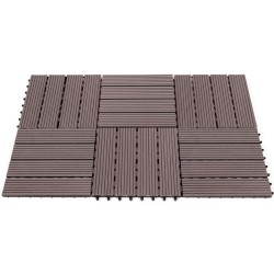 Dalles clipsables effet bois 30X30cm X5 