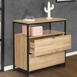 Commode 2 Tiroirs + 1 Etagere Memphis