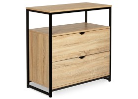 Commode 2 Tiroirs + 1 Etagere Memphis