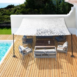 Ombriere Filet 4X5M Blanc