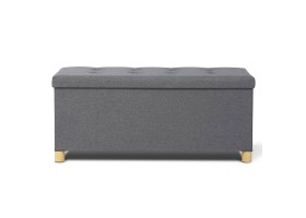 Banquette Coffre + Pieds 100Cm Gris F