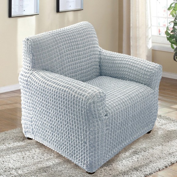 HOUSSE FAUTEUIL CHENILLE EXTENSIBLE BEIG