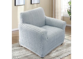 HOUSSE FAUTEUIL CHENILLE EXTENSIBLE BEIG