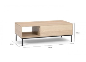 Table Basse Relevable + Compartiment Zen