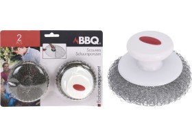 Eponges Metalique Bbq X 2