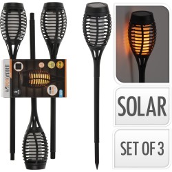 Torche solaire x3