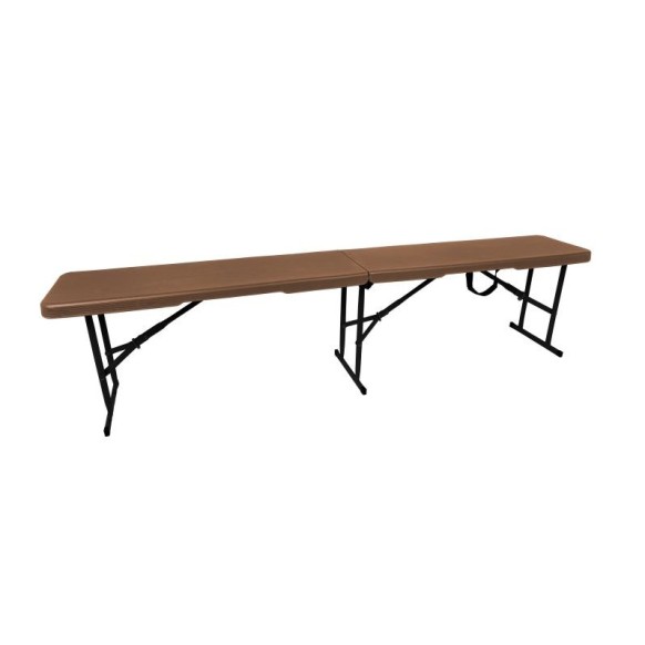 Banc Pliant Imit Bois Marron