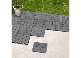 Dalles clipsables effet bois 30X30cm X5 