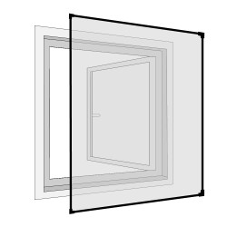 Moustiquaire fenetre fibre de verre 130X