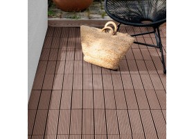 Dalles clipsables effet bois 30X30cm X5 