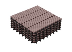 Dalles clipsables effet bois 30X30cm X5 
