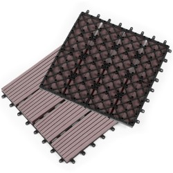 Dalles clipsables effet bois 30X30cm X5 