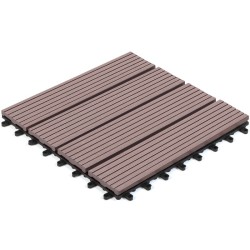 Dalles clipsables effet bois 30X30cm X5 