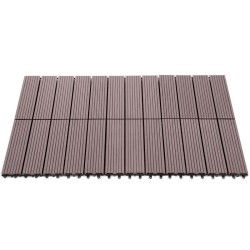 Dalles clipsables effet bois 30X30cm X5 