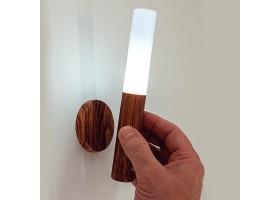 Lampe d'appoint rechargeable bois