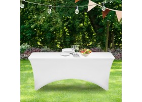 Housse Spandex Ivoire Pour Table