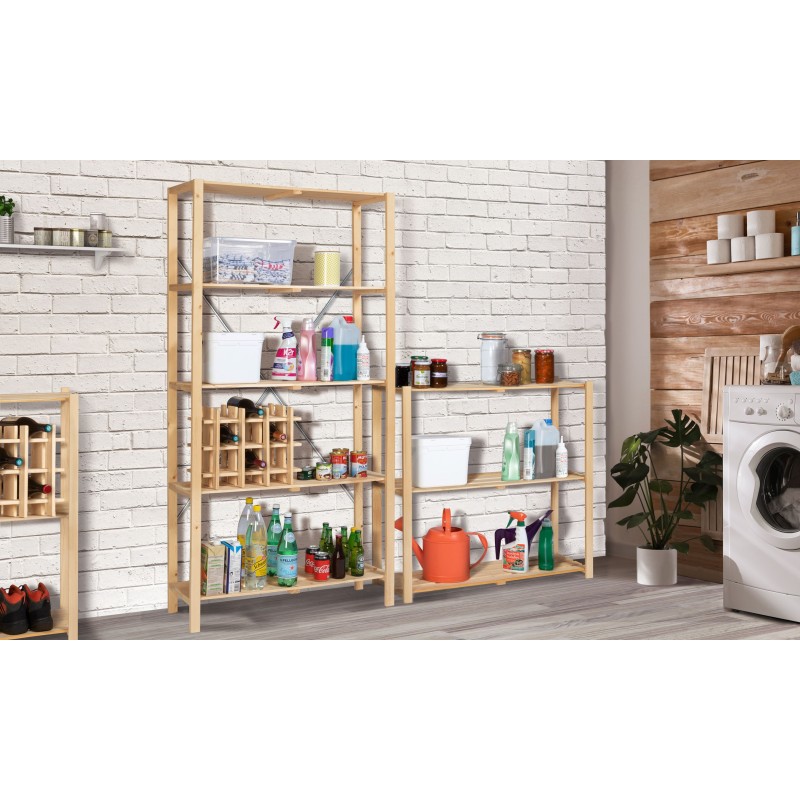 Etagere Bois 3 Niveaux 90X30X90Cm