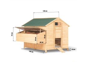Poulailler Chalet 10 A 12 Poules