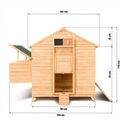Poulailler Chalet 10 A 12 Poules