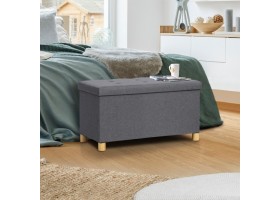 Banquette Coffre + Pieds 76Cm Gris F