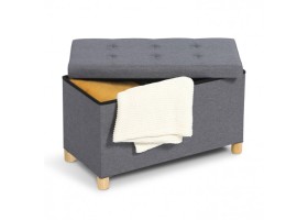 Banquette Coffre + Pieds 76Cm Gris F