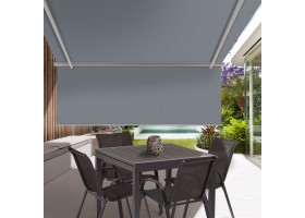 Store Banne 2 En 1 4X3M Gris