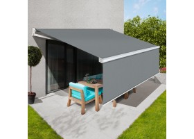 Store Banne 2 En 1 4X3M Gris
