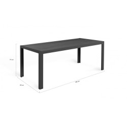Table Polywood Palma 150Cm-Gris