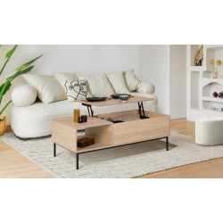 Table Basse Relevable + Compartiment Zen