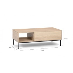 Table Basse Relevable + Compartiment Zen