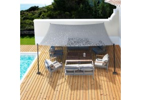 Ombriere Filet 2X3M Gris Clair