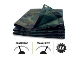 Bâche Camouflage.130Gr/M²
