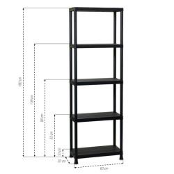 Etagère plastique 5 plateaux
