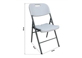Chaise pliante blanche