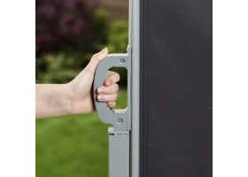 Paravent retractable anthracite 2,5x1,6m