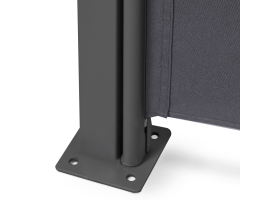 Paravent retractable anthracite 2,5x1,6m