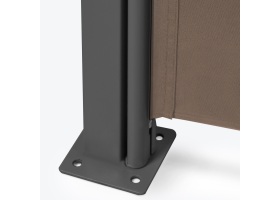 Paravent retractable taupe 2,5x1,6m