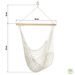 Hamac suspendu macramé