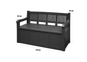 Banc coffre de jardin