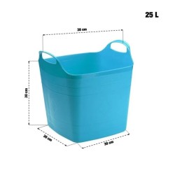 Seau flexible 25L carré