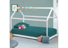 Lit Cabane Coloris Blanc