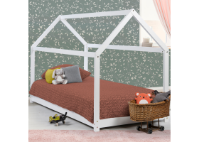 Lit Cabane Coloris Blanc