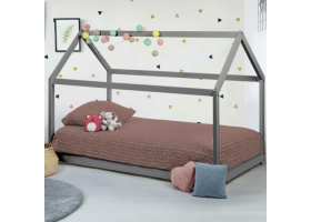 Lit Cabane Coloris Gris