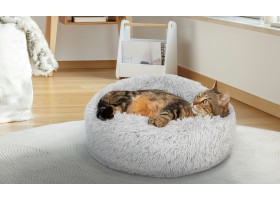 Coussin pour chat diam 60cm gris