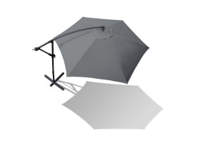 Parasol déporté + housse 2.7M gris